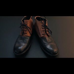 Black / Brown Hudson Boots. Size 44 aka 11